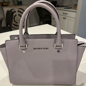 Michael Kors medium satchel, lilac (light purple)